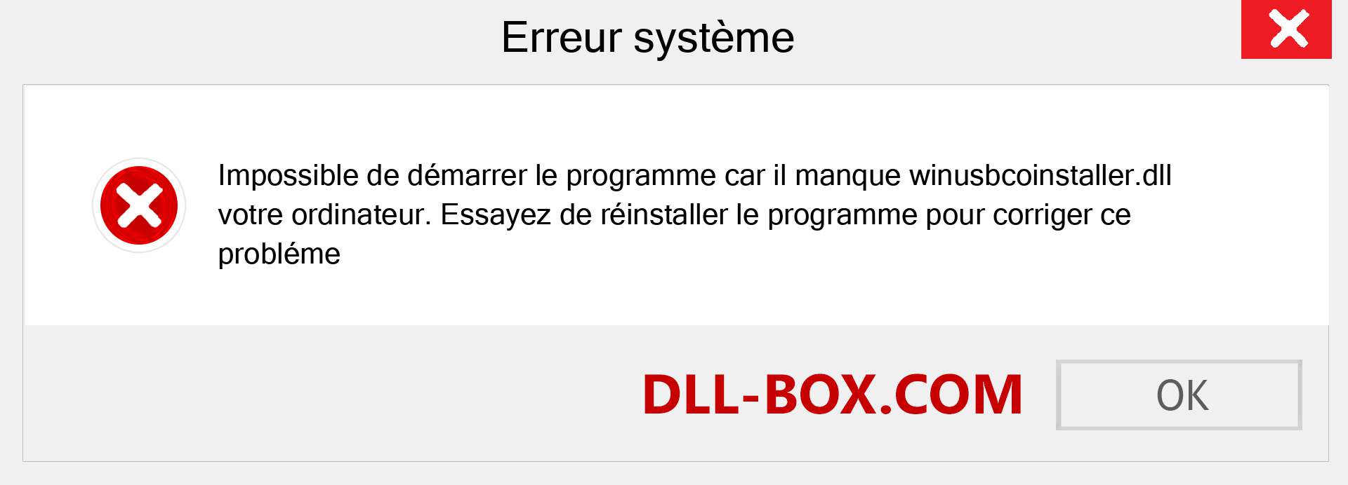 Le fichier winusbcoinstaller.dll est manquant ?. Télécharger pour Windows 7, 8, 10 - Correction de l'erreur manquante winusbcoinstaller dll sur Windows, photos, images